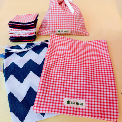 Sustainable Storage Pouch  - Reusable Make-up Wipes