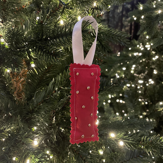 Christmas Ornament - Red and Gold