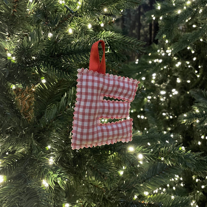 Christmas Ornament - Red and White