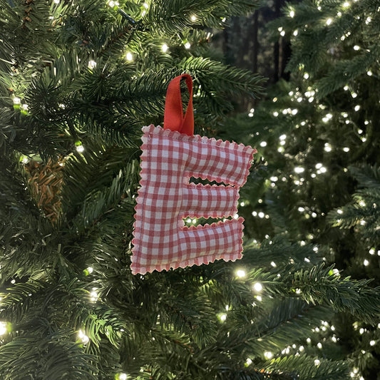 Christmas Ornament - Red and White
