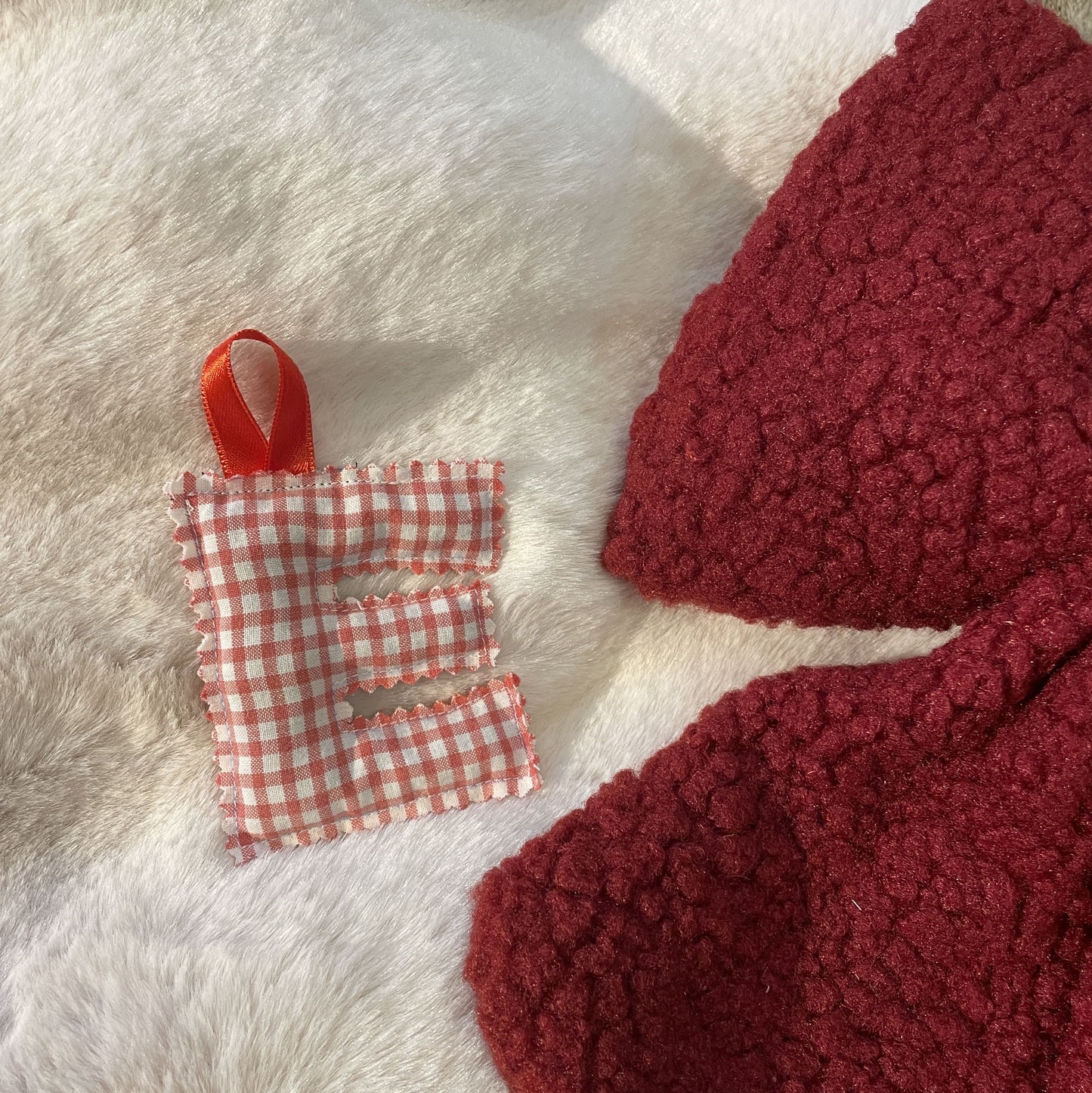 Christmas Ornament - Red and White