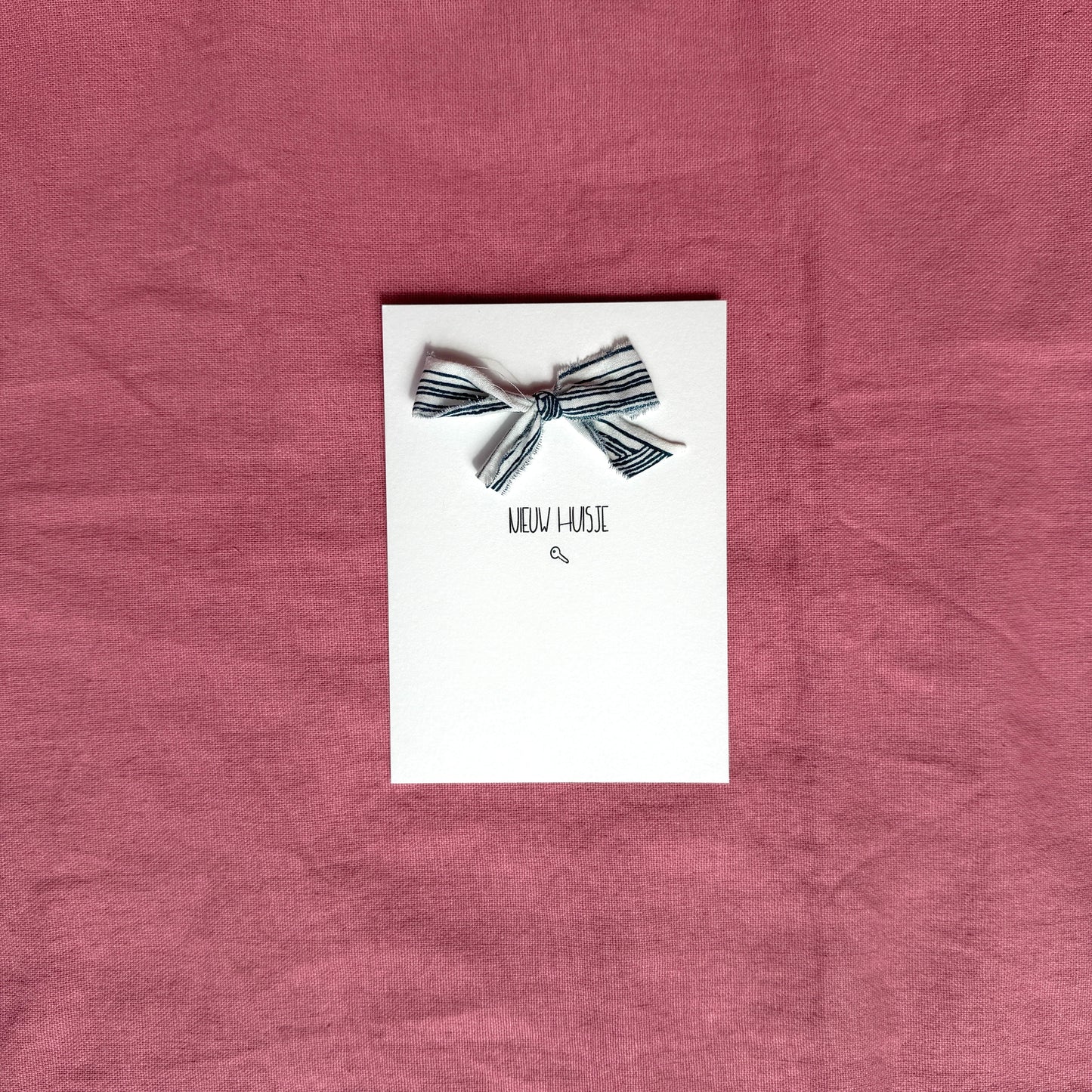 Greeting card - Nieuw Huisje (key)