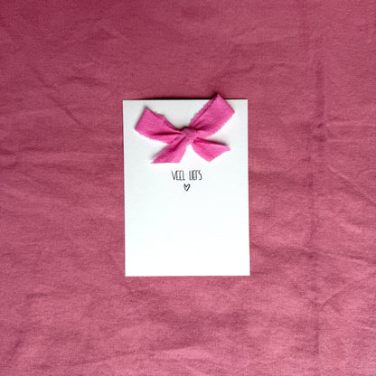 Greeting card - Veel liefs (heart)