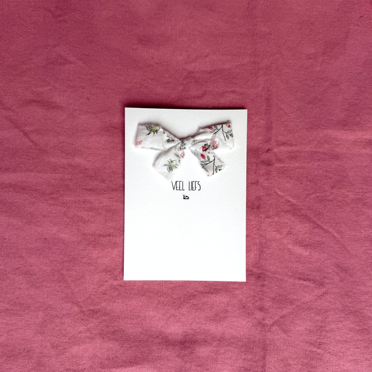 Greeting card - Veel liefs (ladybug)