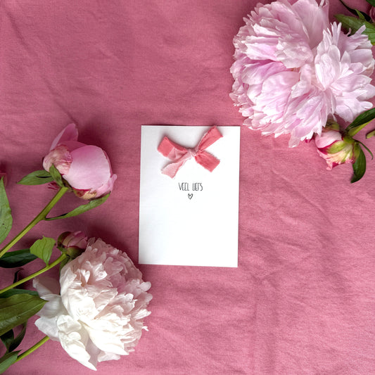 Greeting card - Veel liefs (heart)