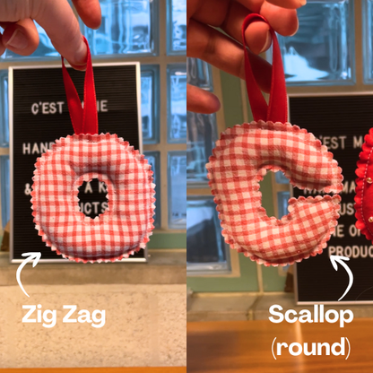 Christmas Ornament - Red and White