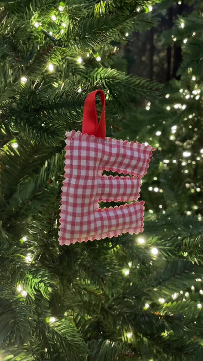 Christmas Ornament - Red and White