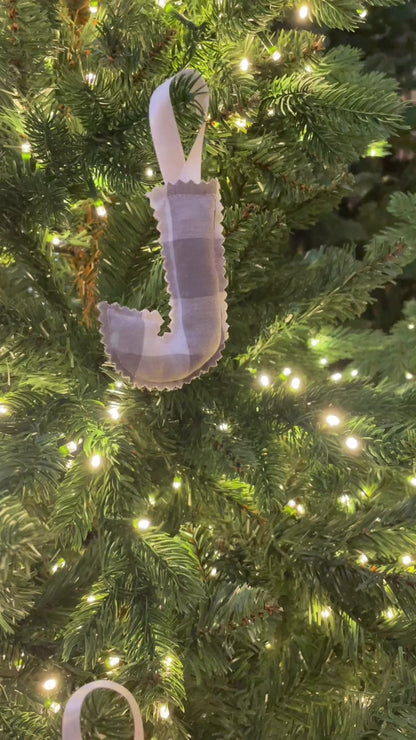 Christmas Ornament - Red and White